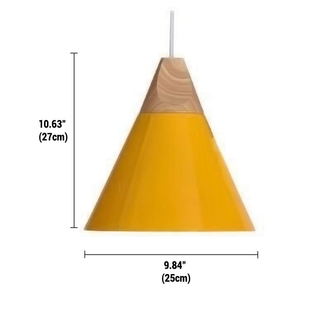 Wood & Metal Pendant Light – Nordic Ceiling Lamp