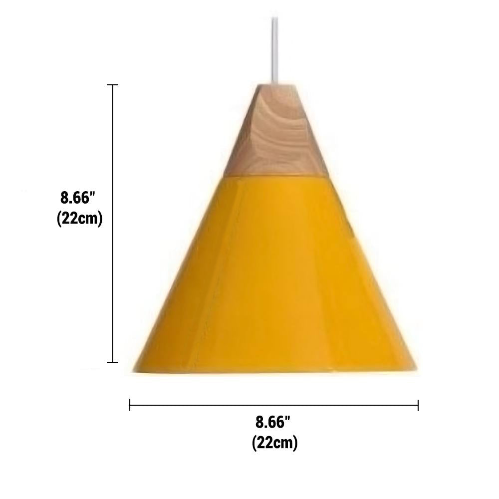 Wood & Metal Pendant Light – Nordic Ceiling Lamp