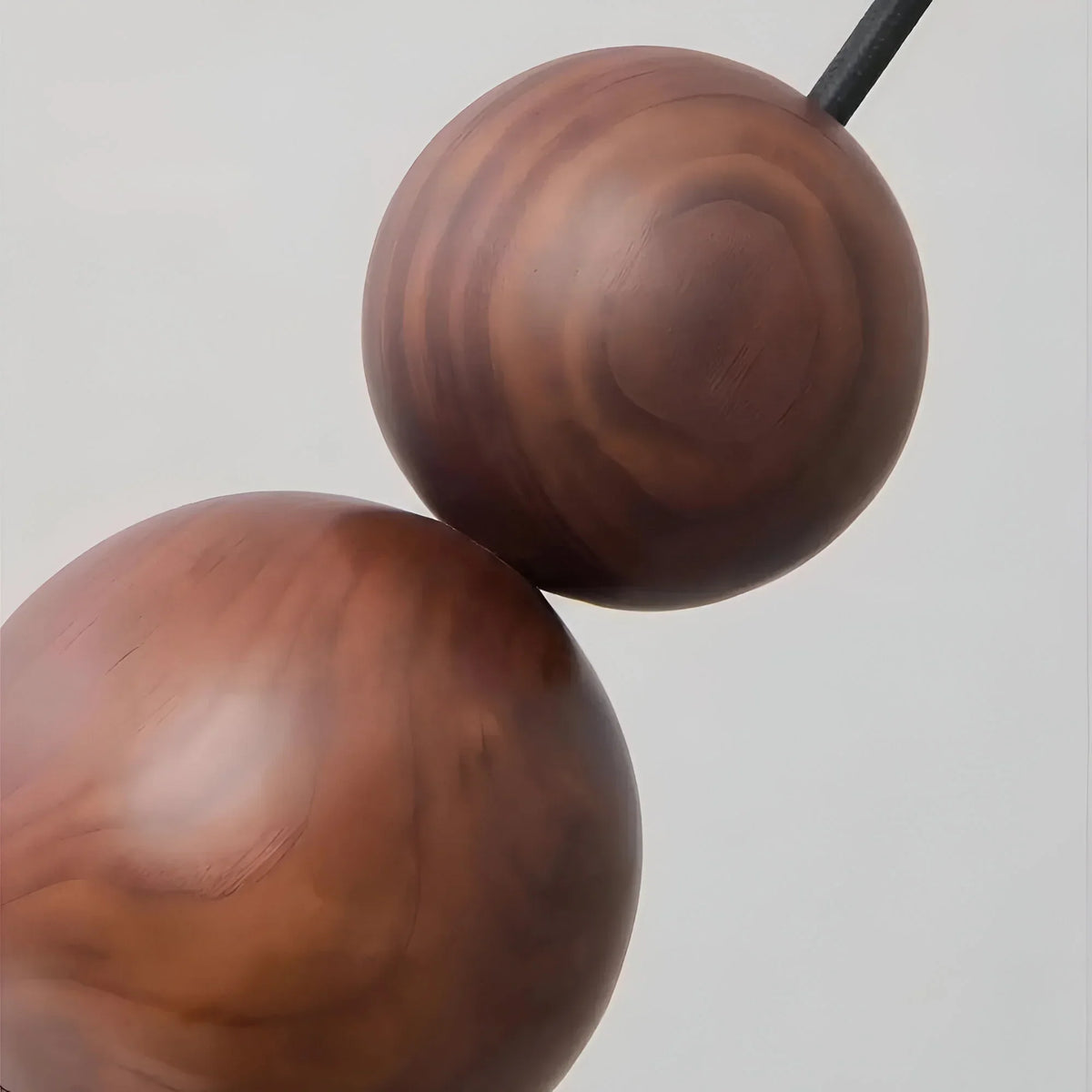 Walnut & Brass LED Wall Light