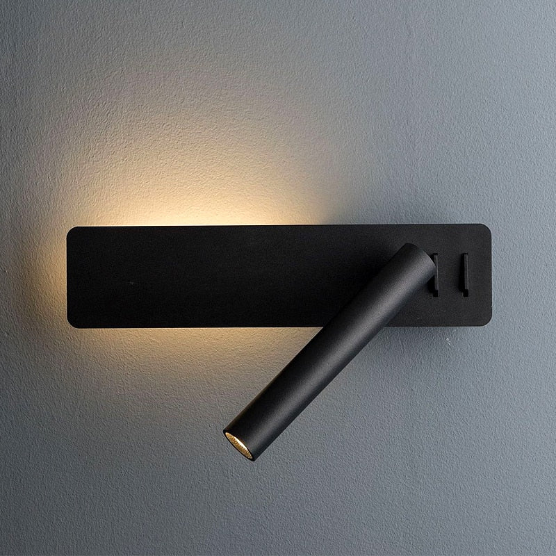 Adjustable LED Reading Wall Light – Bedside Sconce