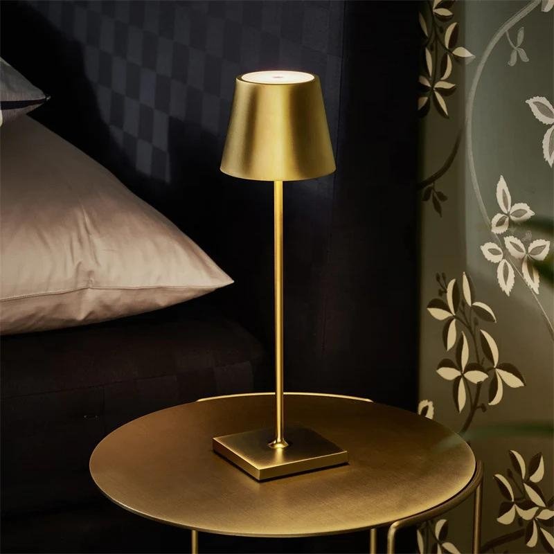 Rechargeable Cordless Aluminium LED Table Lamp – image 1
