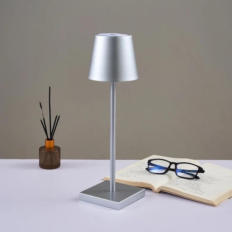 Rechargeable Cordless Aluminium LED Table Lamp – image 3