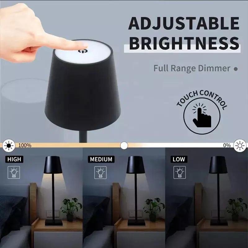 Rechargeable Cordless Aluminium LED Table Lamp – image 13
