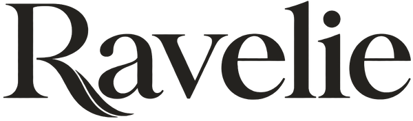 Ravelie logo in warm charcoal